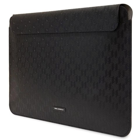 Pokrowiec Karl Lagerfeld Saffiano Plaque na laptop 14" - czarny