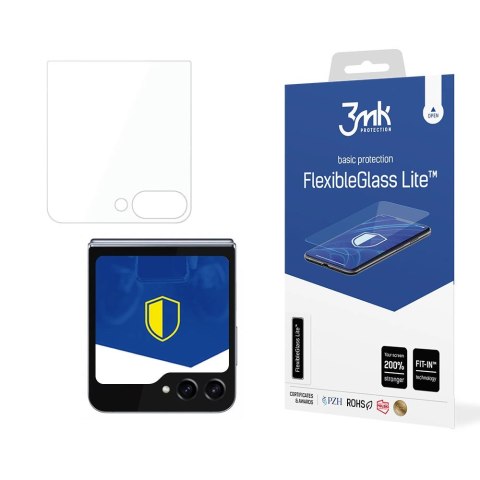 Szkło hybrydowe 3mk FlexibleGlass Lite™ na Samsung Galaxy Z Flip 5 (front)
