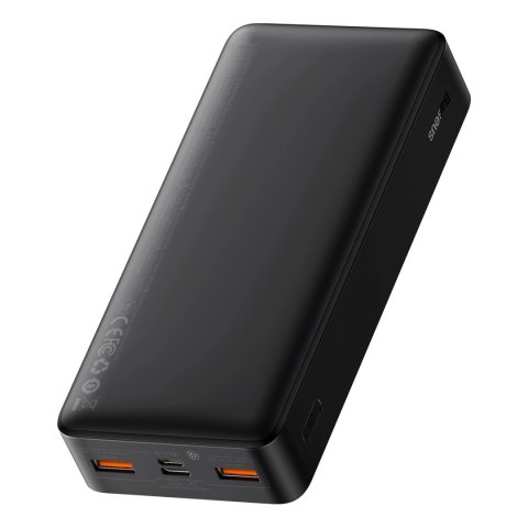 Baseus Bipow powerbank z szybkim ładowaniem 20000mAh 20W czarny (Overseas Edition) + kabel USB-A - Micro USB 0.25m czarny (PPBD0 Baseus Bipow powerbank z szybkim ładowaniem 20000mAh 20W czarny (Overseas Edition) + kabel USB-A - Micro USB 0.25m czarny (PPBD0