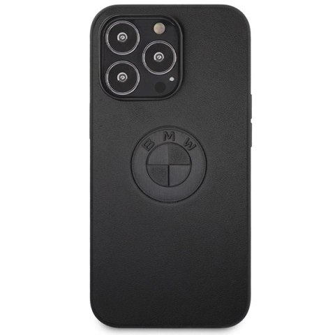 Etui BMW Leather Emboss na iPhone 13 Pro / iPhone 13 - czarne Etui BMW Leather Emboss na iPhone 13 Pro / iPhone 13 - czarne