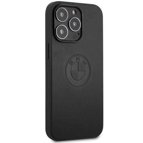 Etui BMW Leather Emboss na iPhone 13 Pro / iPhone 13 - czarne Etui BMW Leather Emboss na iPhone 13 Pro / iPhone 13 - czarne