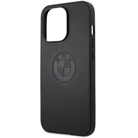 Etui BMW Leather Emboss na iPhone 13 Pro / iPhone 13 - czarne Etui BMW Leather Emboss na iPhone 13 Pro / iPhone 13 - czarne