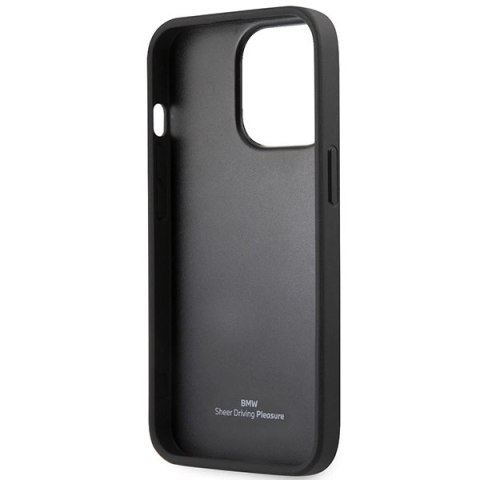 Etui BMW Leather Emboss na iPhone 13 Pro / iPhone 13 - czarne Etui BMW Leather Emboss na iPhone 13 Pro / iPhone 13 - czarne