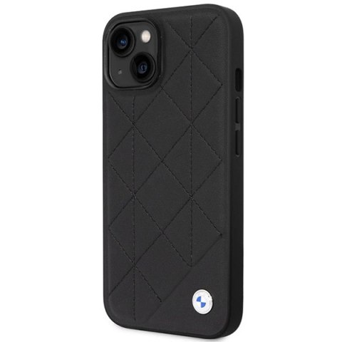 Etui BMW Leather Quilted na iPhone 14 - czarne Etui BMW Leather Quilted na iPhone 14 - czarne