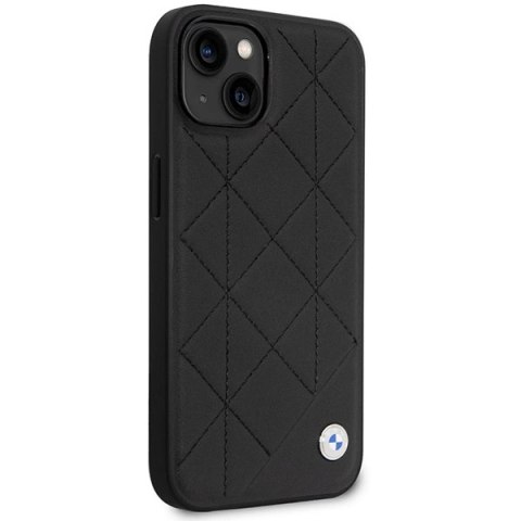 Etui BMW Leather Quilted na iPhone 14 - czarne Etui BMW Leather Quilted na iPhone 14 - czarne