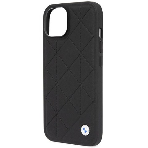 Etui BMW Leather Quilted na iPhone 14 - czarne Etui BMW Leather Quilted na iPhone 14 - czarne