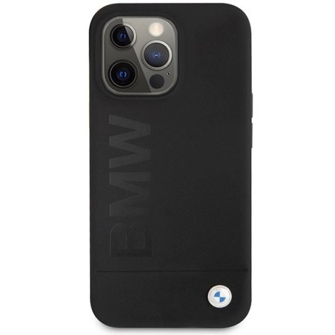 Etui BMW Silicone Signature Logo na iPhone 13 Pro / iPhone 13 - czarne Etui BMW Silicone Signature Logo na iPhone 13 Pro / iPhone 13 - czarne