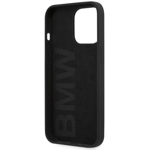 Etui BMW Silicone Signature Logo na iPhone 13 Pro / iPhone 13 - czarne Etui BMW Silicone Signature Logo na iPhone 13 Pro / iPhone 13 - czarne