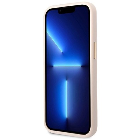 Etui Guess 4G Logo Plate MagSafe na iPhone 14 Pro Max - różowe