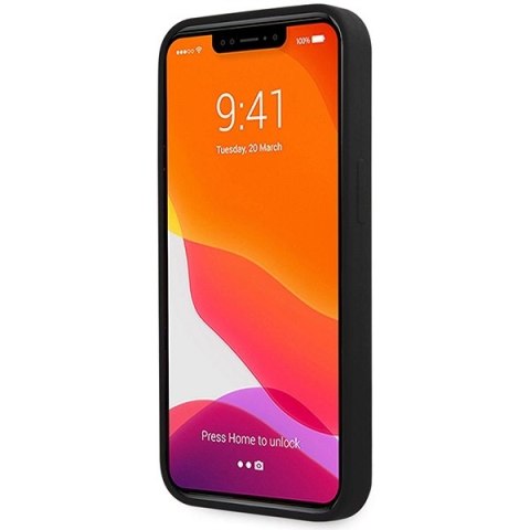 Etui Guess Silicone Script Gold Logo na iPhone 13 Pro Max - czarne