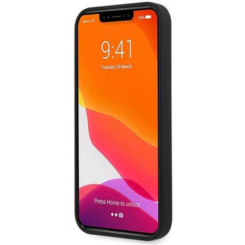 Etui Guess Silicone Script Gold Logo na iPhone 13 - czarne