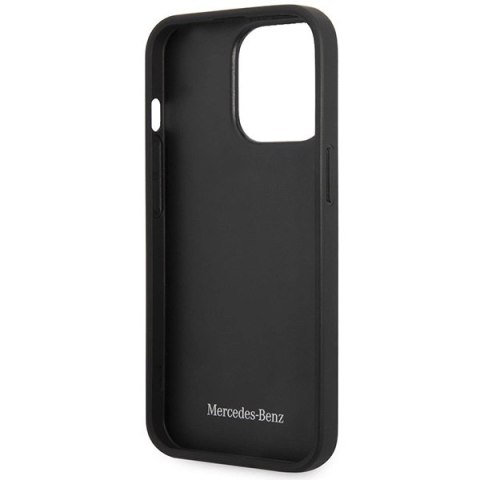 Etui Mercedes Leather Wave Patern na iPhone 14 Pro - czerwone Etui Mercedes Leather Wave Patern na iPhone 14 Pro - czerwone
