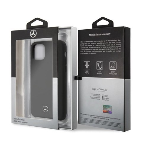 Etui Mercedes Silicone Line na iPhone 11 Pro hardcase - czarne