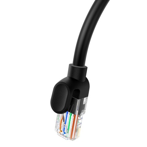 Kabel Ethernet Baseus High Speed Cat 5 RJ-45 1000Mb/s 1m okrągły - czarny Kabel Ethernet Baseus High Speed Cat 5 RJ-45 1000Mb/s 1m okrągły - czarny