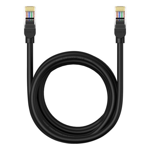 Kabel Ethernet Baseus High Speed Cat 5 RJ-45 1000Mb/s 3m okrągły - czarny Kabel Ethernet Baseus High Speed Cat 5 RJ-45 1000Mb/s 3m okrągły - czarny