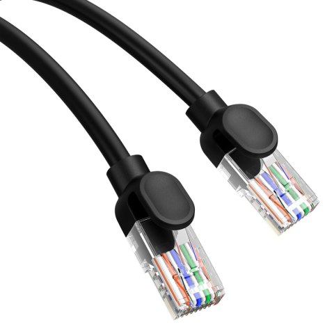 Kabel Ethernet Baseus High Speed Cat 5 RJ-45 1000Mb/s 3m okrągły - czarny Kabel Ethernet Baseus High Speed Cat 5 RJ-45 1000Mb/s 3m okrągły - czarny