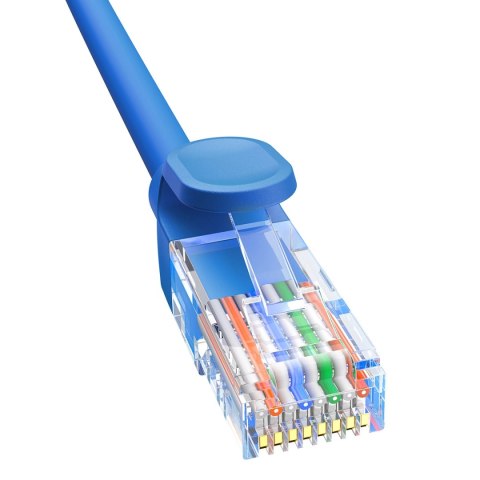 Kabel Ethernet Baseus High Speed Cat 6 RJ-45 1000Mb/s 3m okrągły - niebieski Kabel Ethernet Baseus High Speed Cat 6 RJ-45 1000Mb/s 3m okrągły - niebieski
