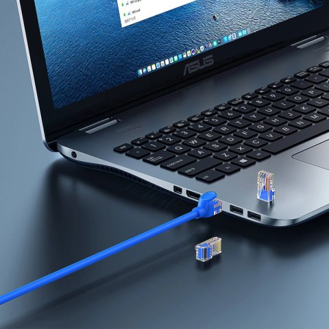 Kabel Ethernet Baseus High Speed Cat 6 RJ-45 1000Mb/s 3m okrągły - niebieski Kabel Ethernet Baseus High Speed Cat 6 RJ-45 1000Mb/s 3m okrągły - niebieski