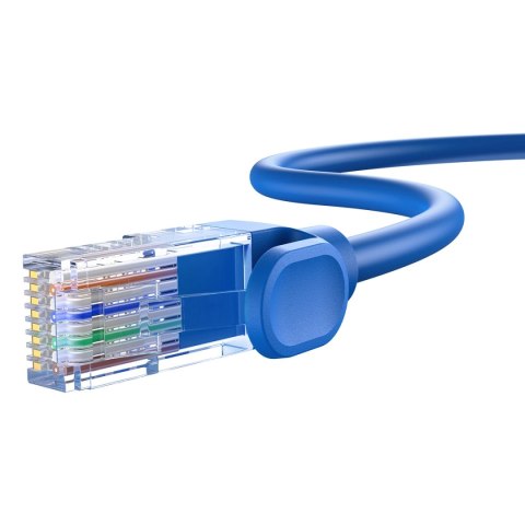 Kabel Ethernet Baseus High Speed Cat 6 RJ-45 1000Mb/s 5m okrągły - niebieski Kabel Ethernet Baseus High Speed Cat 6 RJ-45 1000Mb/s 5m okrągły - niebieski
