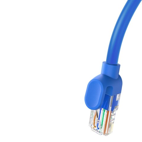 Kabel Ethernet Baseus High Speed Cat 6 RJ-45 1000Mb/s 5m okrągły - niebieski Kabel Ethernet Baseus High Speed Cat 6 RJ-45 1000Mb/s 5m okrągły - niebieski