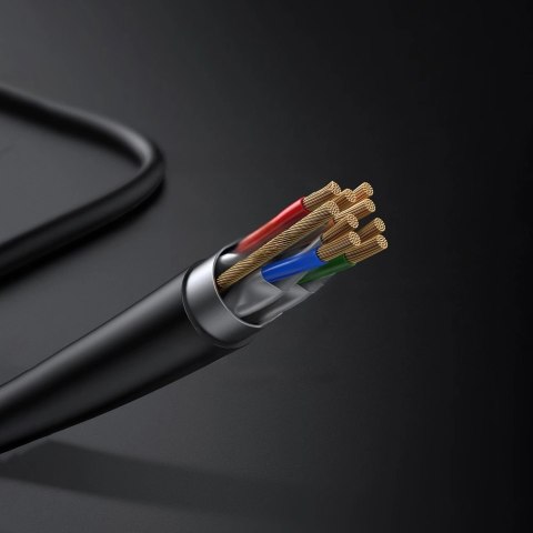 Kabel sieciowy Ugreen NW107 RJ45/Cat 7 F/FTP 5m - czarny Kabel sieciowy Ugreen NW107 RJ45/Cat 7 F/FTP 5m - czarny