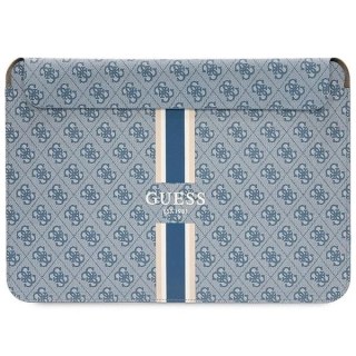 Pokrowiec Guess 4G Printed Stripes na laptopa 14" - niebieski
