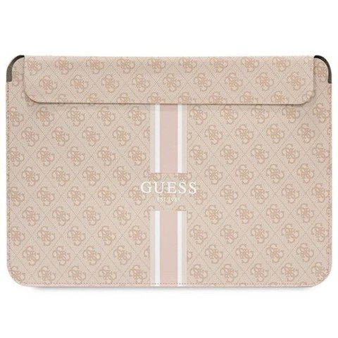 Pokrowiec Guess 4G Printed Stripes na laptopa 14" - różowy Pokrowiec Guess 4G Printed Stripes na laptopa 14" - różowy
