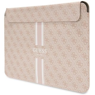 Pokrowiec Guess 4G Printed Stripes na laptopa 14" - różowy
