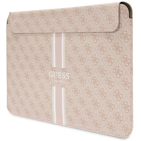 Pokrowiec Guess 4G Printed Stripes na laptopa 14" - różowy Pokrowiec Guess 4G Printed Stripes na laptopa 14" - różowy