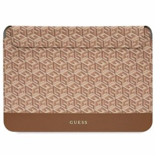 Pokrowiec Guess GCube Stripes na laptopa 14" - brązowy