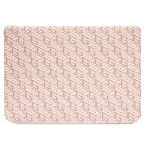 Pokrowiec Guess GCube Stripes na laptopa 14" - różowy