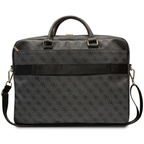 Torba Guess 4G Printed Stripes na laptopa 16" - czarna