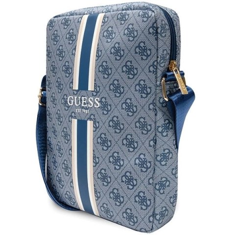 Torba Guess 4G Stripes na tablet 10" - niebieska
