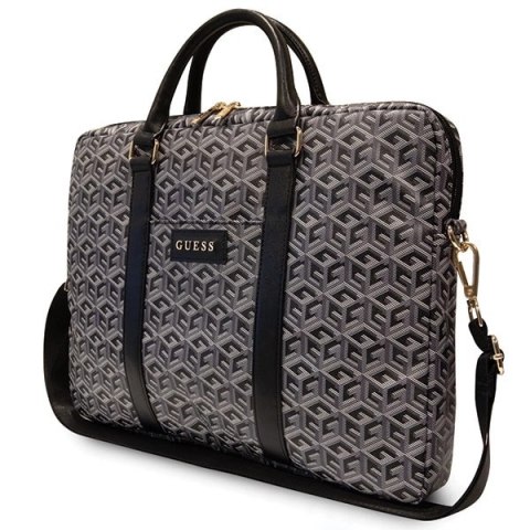 Torba Guess GCube Stripes na laptopa 16" - czarna