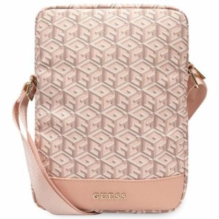 Torba Guess GCube Stripes na tablet 10" - różowa