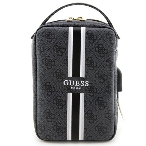 Torba organizer Guess 4G Printed Stripes - czarna