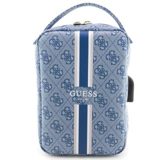Torba organizer Guess 4G Printed Stripes - niebieska