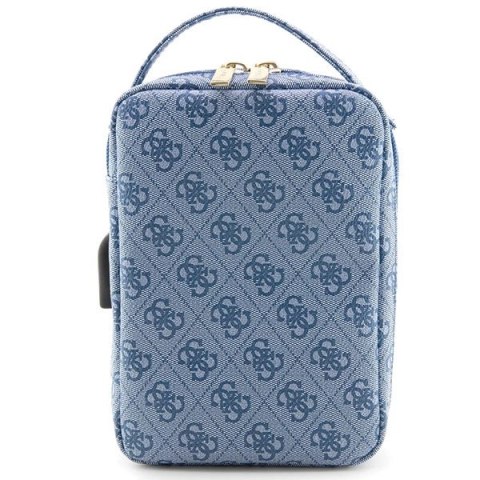 Torba organizer Guess 4G Printed Stripes - niebieska