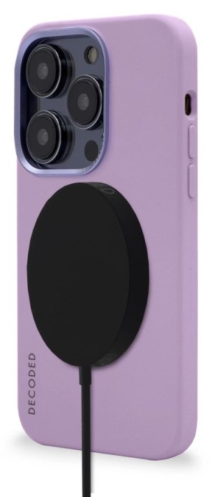 Etui Decoded Silicone Case silikonowe z MagSafe do iPhone 14 Pro Max - fioletowe