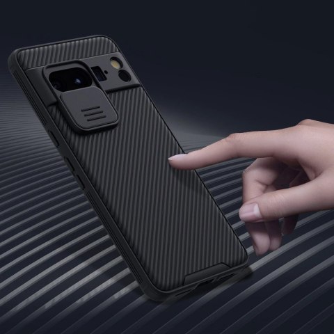 Etui z osłoną na aparat Nillkin CamShield Pro Case do Google Pixel 8 Pro - czarne Etui z osłoną na aparat Nillkin CamShield Pro Case do Google Pixel 8 Pro - czarne