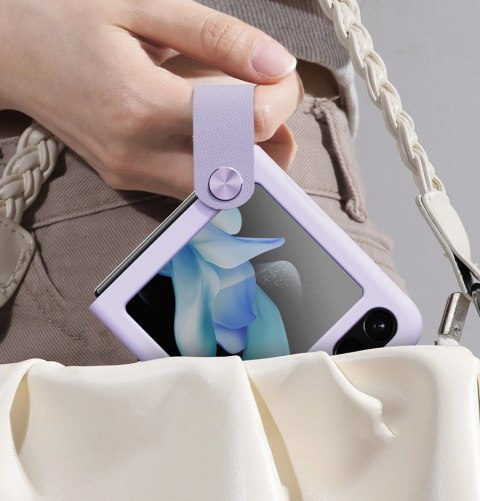 Etui z zawieszką i podstawką Nillkin Flex Flip do Samsung Galaxy Z Flip 5 - czarne