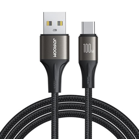 Kabel Joyroom Light-Speed Series S-A25 USB-A / USB-C 100W 1.2m - czarny Kabel Joyroom Light-Speed Series S-A25 USB-A / USB-C 100W 1.2m - czarny