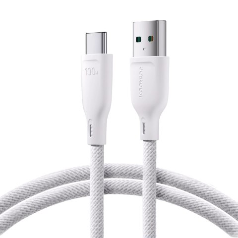 Kabel Joyroom Multi-Color Series S-A34 USB-A / USB-C 100W 1m - biały Kabel Joyroom Multi-Color Series S-A34 USB-A / USB-C 100W 1m - biały