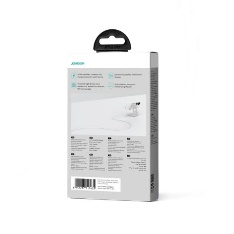 Kabel Joyroom Multi-Color Series S-A34 USB-A / USB-C 100W 1m - biały Kabel Joyroom Multi-Color Series S-A34 USB-A / USB-C 100W 1m - biały