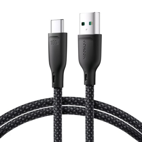 Kabel Joyroom Multi-Color Series S-A34 USB-A / USB-C 100W 1m - czarny Kabel Joyroom Multi-Color Series S-A34 USB-A / USB-C 100W 1m - czarny