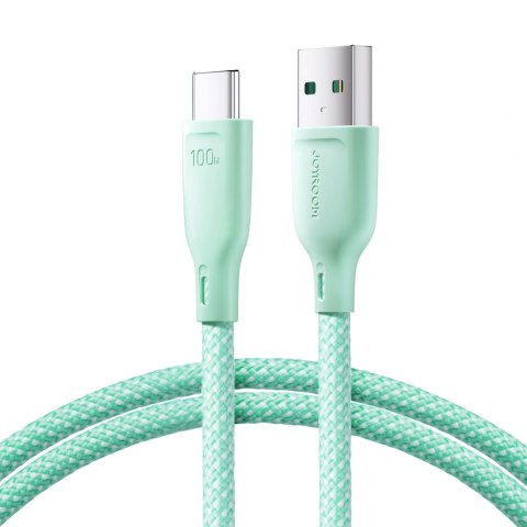 Kabel Joyroom Multi-Color Series S-A34 USB-A / USB-C 100W 1m - zielony Kabel Joyroom Multi-Color Series S-A34 USB-A / USB-C 100W 1m - zielony