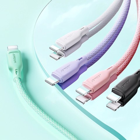 Kabel Joyroom Multi-Color Series S-A34 USB-C / USB-C PD 60W 1m - fioletowy Kabel Joyroom Multi-Color Series S-A34 USB-C / USB-C PD 60W 1m - fioletowy