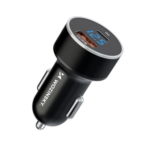 Ładowarka samochodowa Wozinsky WDCCAC USB-C USB-A 36W - czarna Ładowarka samochodowa Wozinsky WDCCAC USB-C USB-A 36W - czarna