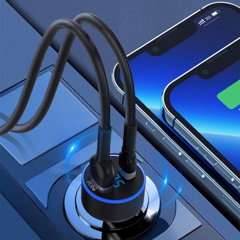 Ładowarka samochodowa Wozinsky WDCCAC USB-C USB-A 36W - czarna Ładowarka samochodowa Wozinsky WDCCAC USB-C USB-A 36W - czarna