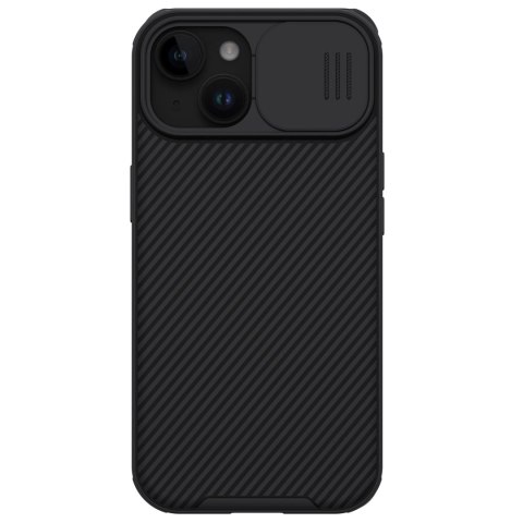 Pancerne etui Nillkin CamShield Pro Magnetic Case do iPhone 15 Plus z osłoną na aparat - czarne Pancerne etui Nillkin CamShield Pro Magnetic Case do iPhone 15 Plus z osłoną na aparat - czarne